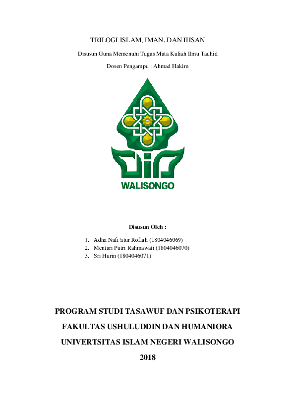 Hadits Tentang Islam Iman Ihsan Nusagates