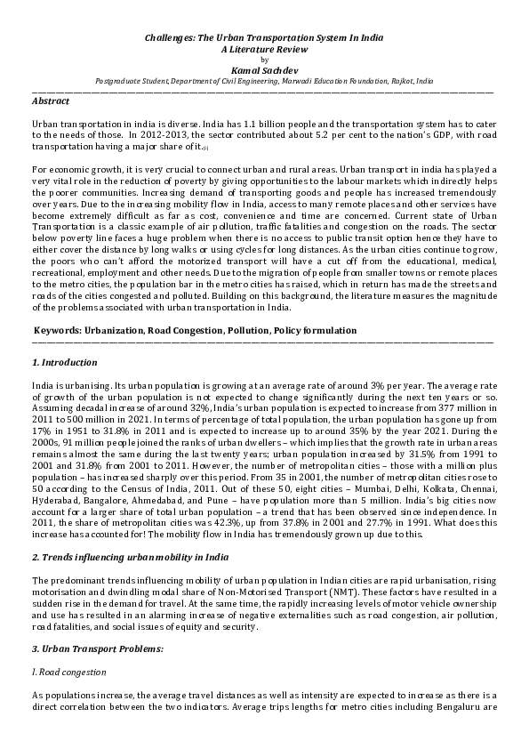 Literature review on transportation pdf picture