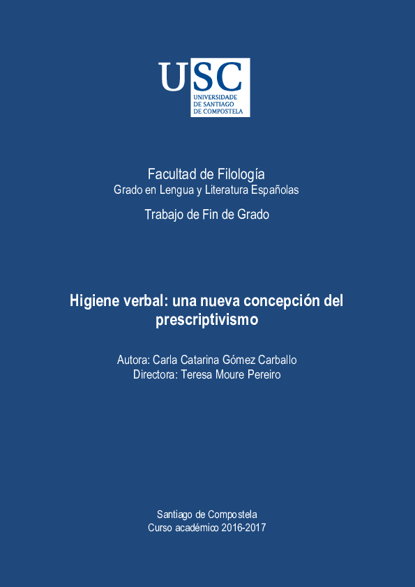 (PDF) Higiene verbal: una nueva concepción del prescriptivismo