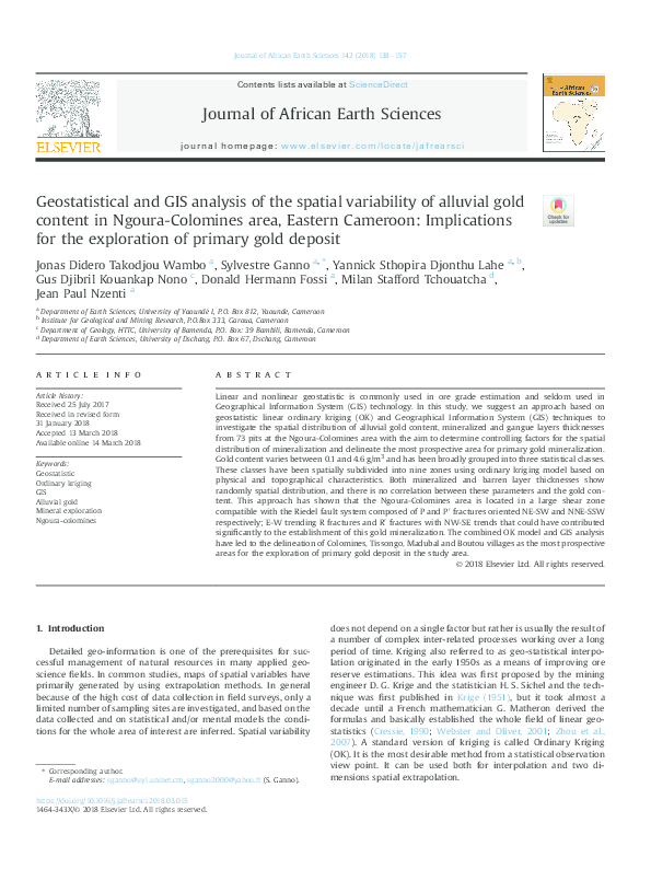 (PDF) Geostatistical and GIS analysis of the spatial variability of ...