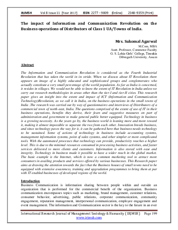 business communication topics for research paper