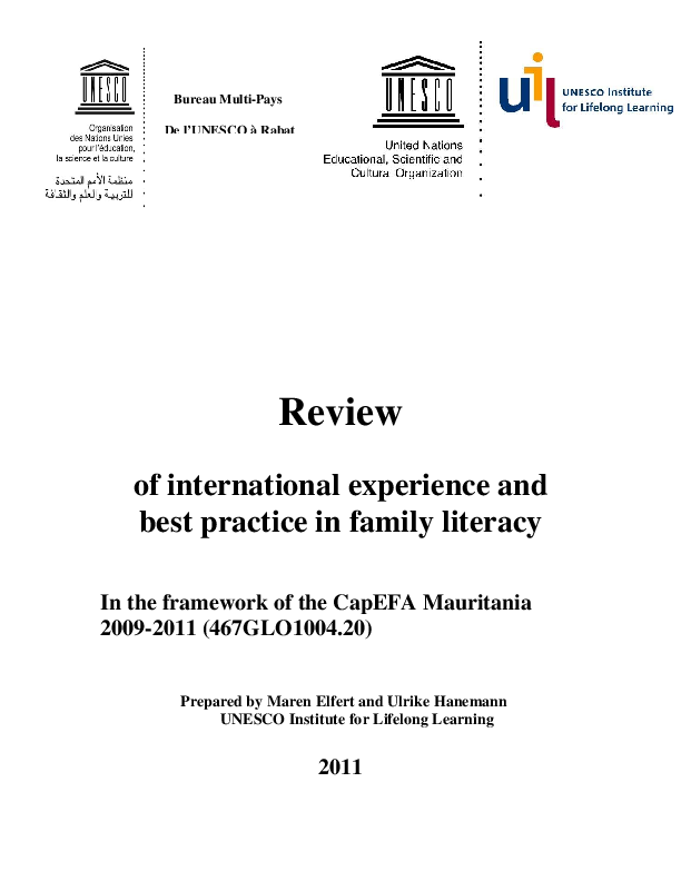 (PDF) Review of international experience and best practice in family ...
