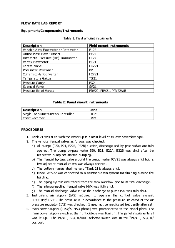 (DOC) FLOW RATE LAB REPORT Myunara S Academia.edu