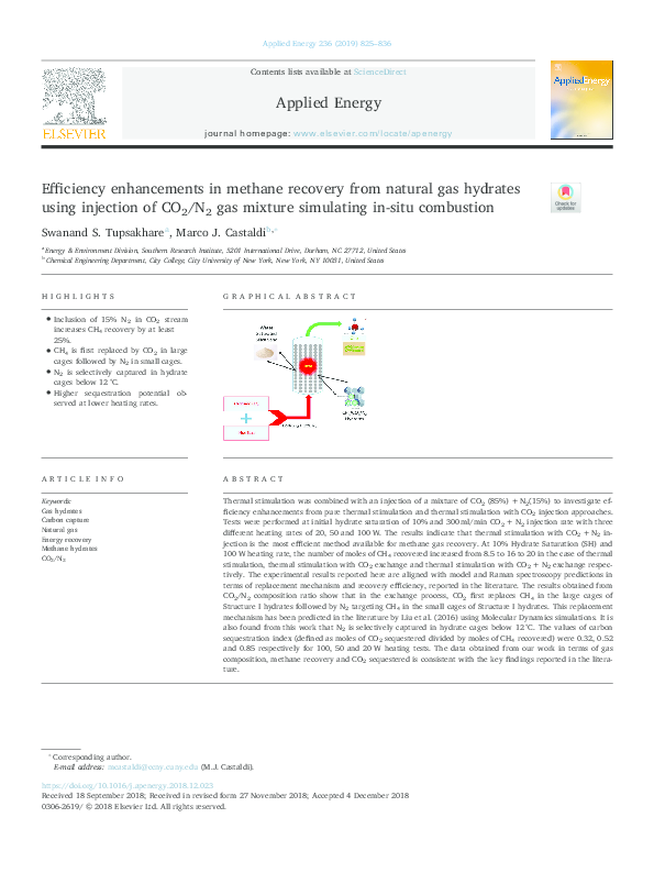 (PDF) Efficiency enhancements in methane recovery from natural gas ...