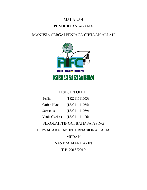 Doc Makalah Agama Jeslin Kang Academia Edu