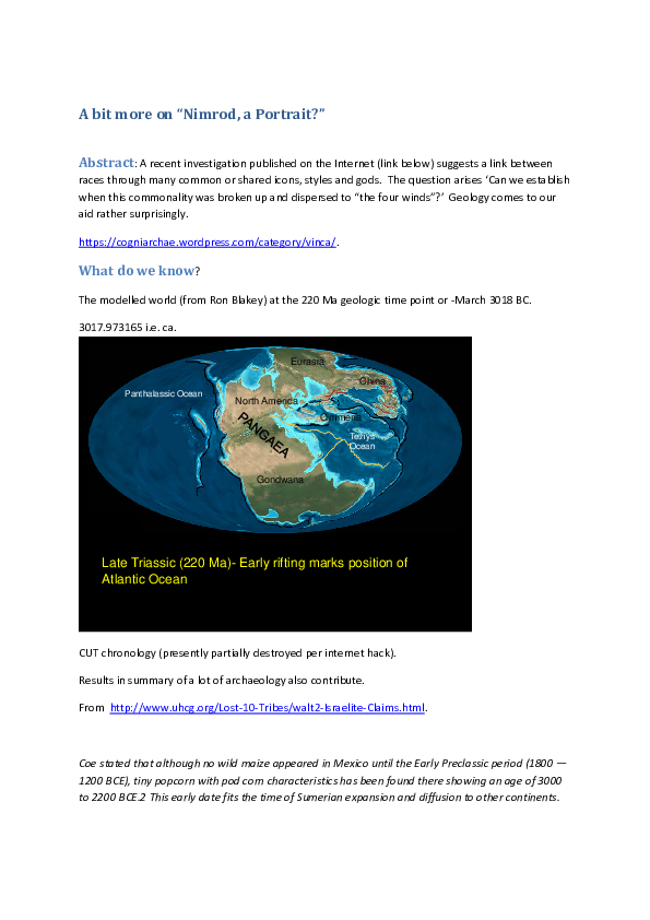 A bit more on "Nimrod, a Portrait?" What do we know?