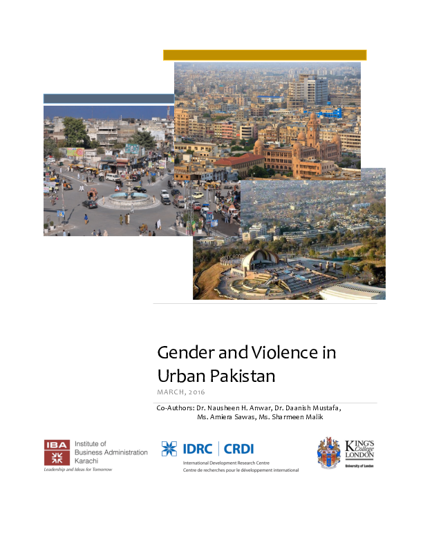 (PDF) Gender and Violence in Urban Pakistan