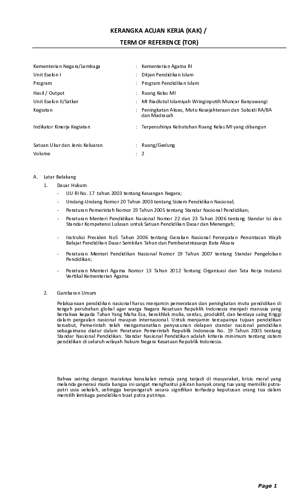 Rab Ruang Kelas Baru Excel Download 2017 Berbagai Ruang