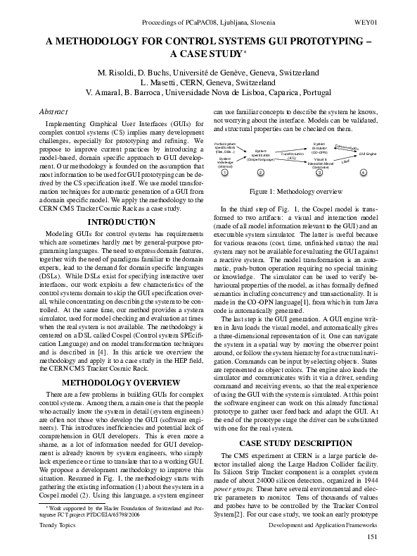 (PDF) A Methodology for Control Systems Gui Prototyping a Case Study