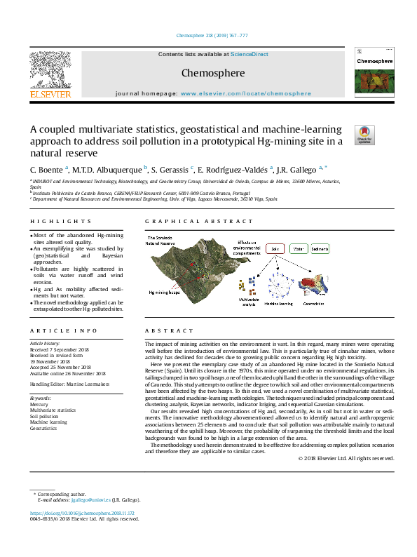 (PDF) A coupled multivariate statistics, geostatistical and machine ...