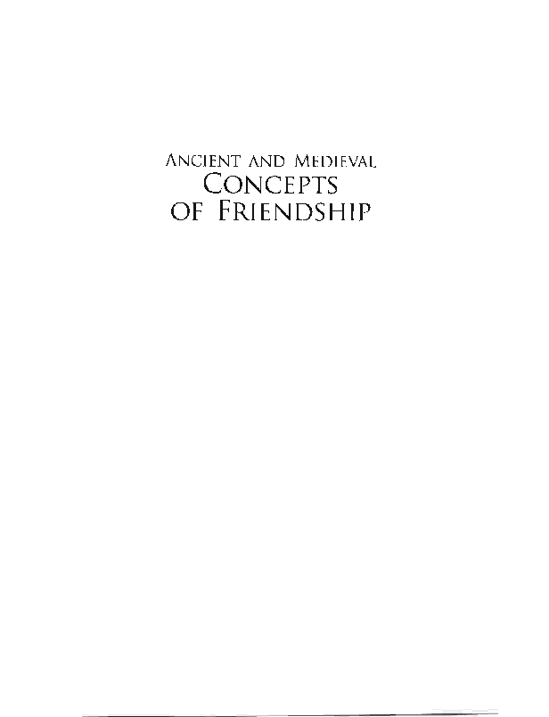 Friendship  in  Late  Antiquity:  The  Case  of  Gregory  Nazianzen  and  Basil  the  Great