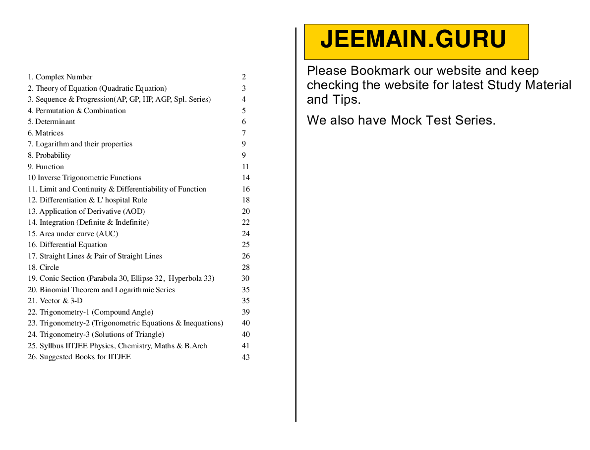 Pdf Math Formulas Book For Jee Main Advanced D Siva Ramakrishna Academia Edu