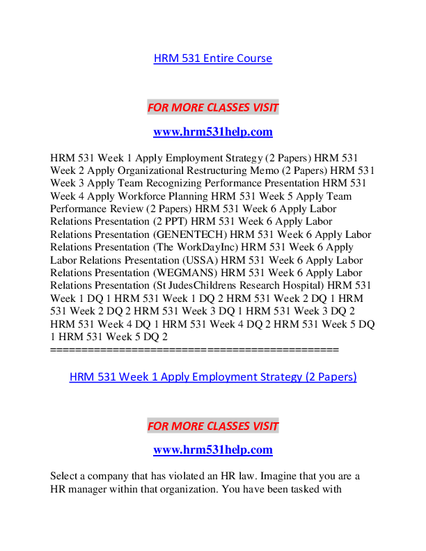 Hrm 531 essay 03 image