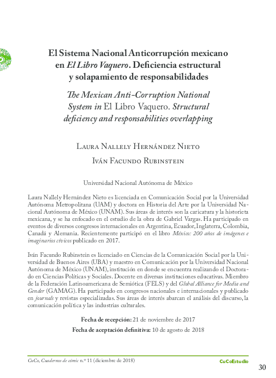 (PDF) El Sistema Nacional Anticorrupción mexicano en El Libro Vaquero ...