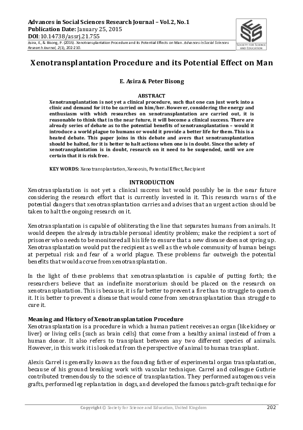 Successful xenotransplantation in humans picture