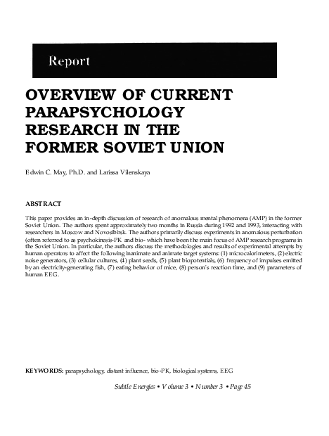 Parapsychology research papers 08 picture