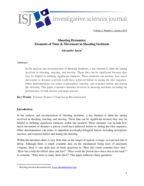  PDF Shooting Dynamics Elements Of Time Movement In Shooting 