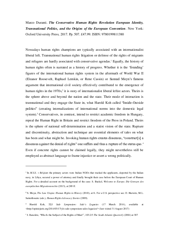 (PDF) The Conservative Human Rights Revolution