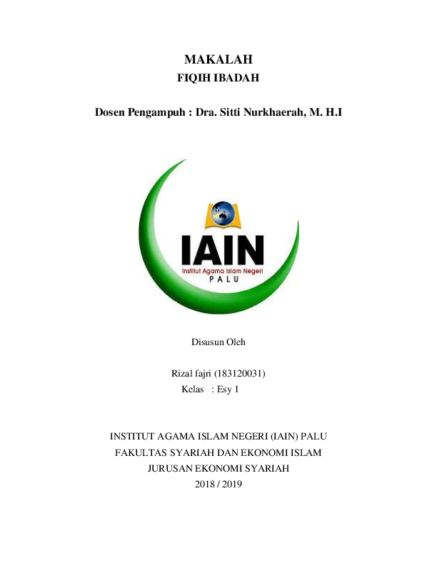 Doc Cover Fiqih Ibadah Uswatun Hasanah Academia Edu