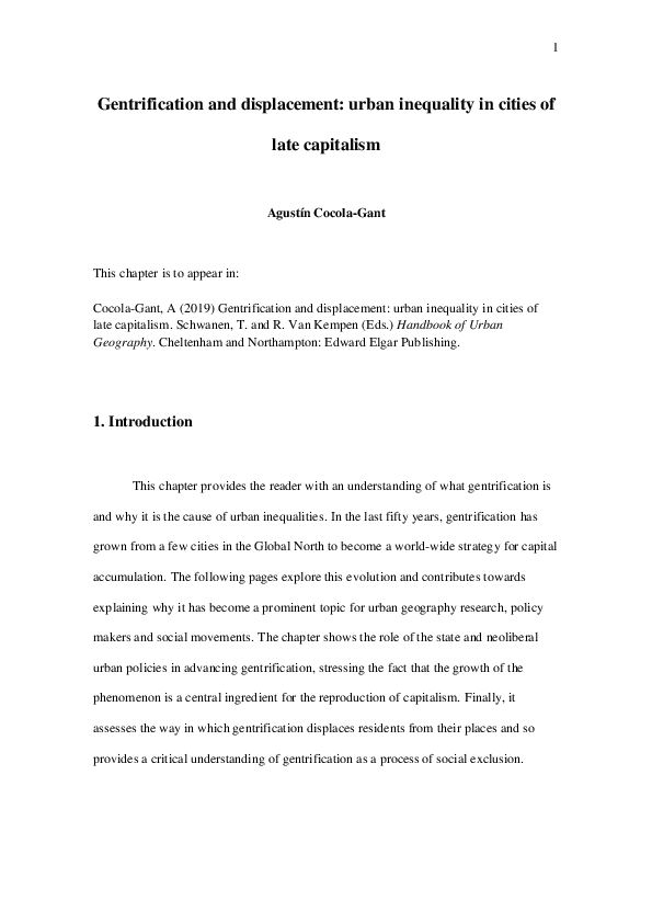 Urban inequality definition image