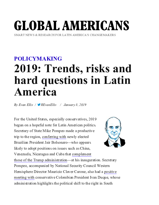 (PDF) 2019 - Trends risks and hard questions in Latin America - R Evan ...
