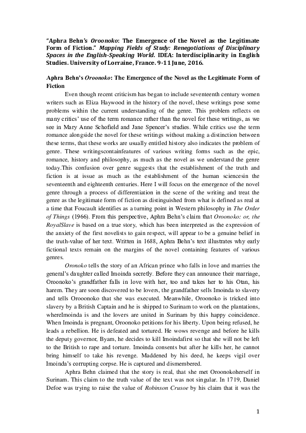 Oroonoko quotes image