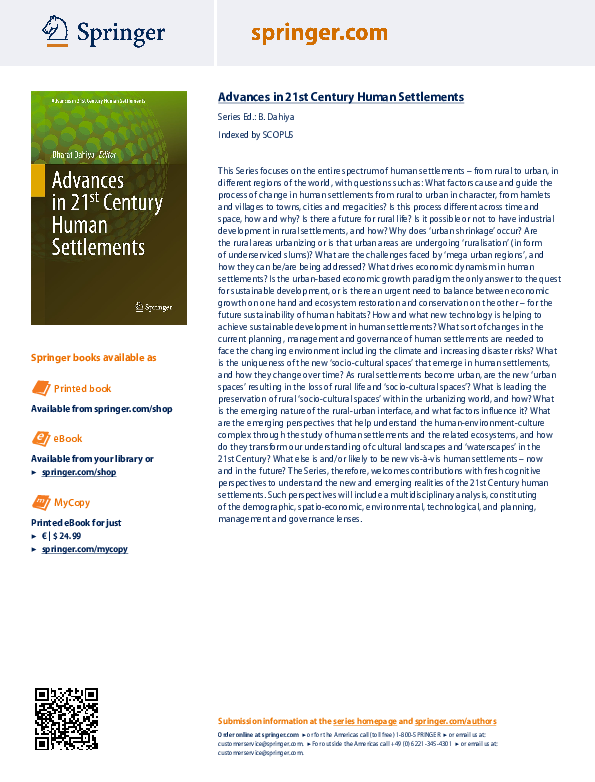 (PDF) SCOPUSindexed Springer book series, Advances in 21st Century