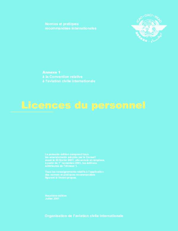 TÉLÉCHARGER ANNEXES OACI OACI TÉLÉCHARGER ANNEXES