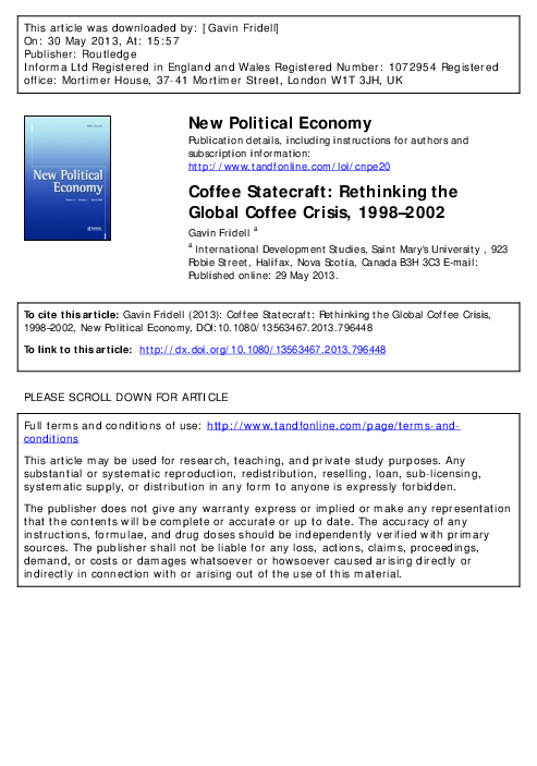 Coffee crisis essay 04 image