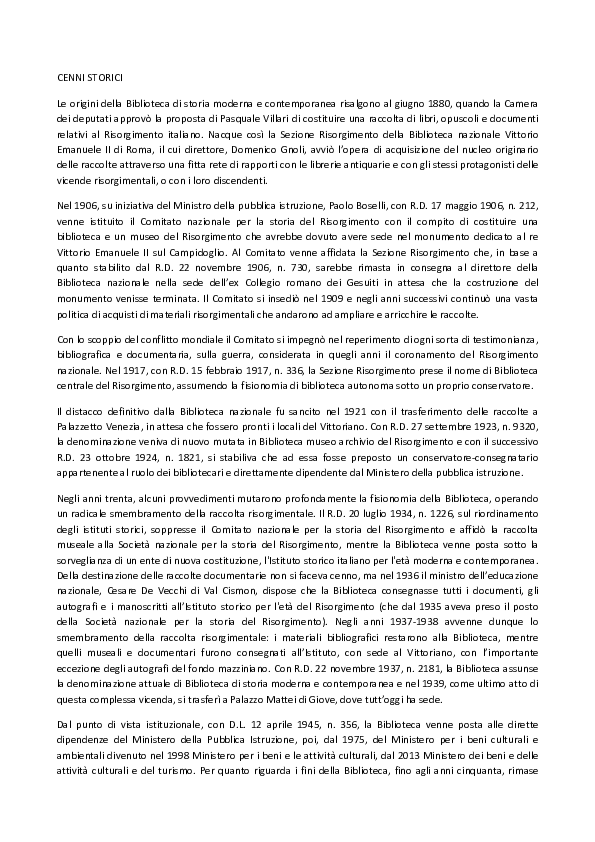 (PDF) CENNI STORICI.pdf Biblioteca storia moderna e contemporanea Academia.edu (PDF) CENNI STORICI.pdf Biblioteca storia moderna e contemporanea Academia.edu