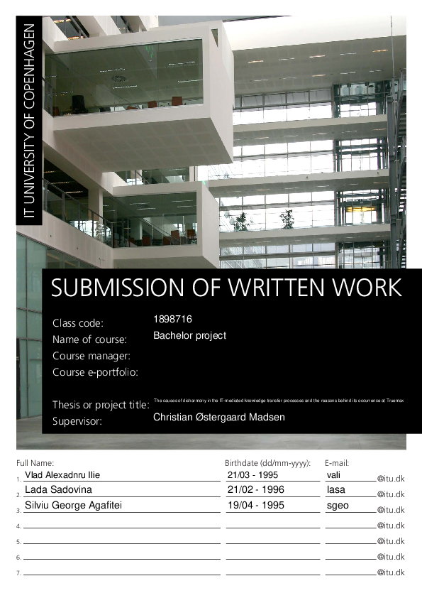 Management Dissertation Topics and Titles - Research Prospect dissertation knowledge sharing