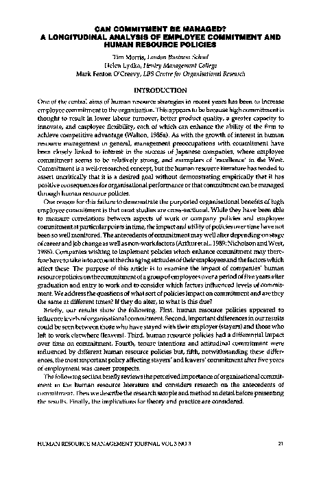 Hrm commitment essays picture