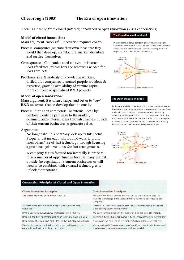 (PDF) The Era of open innovation