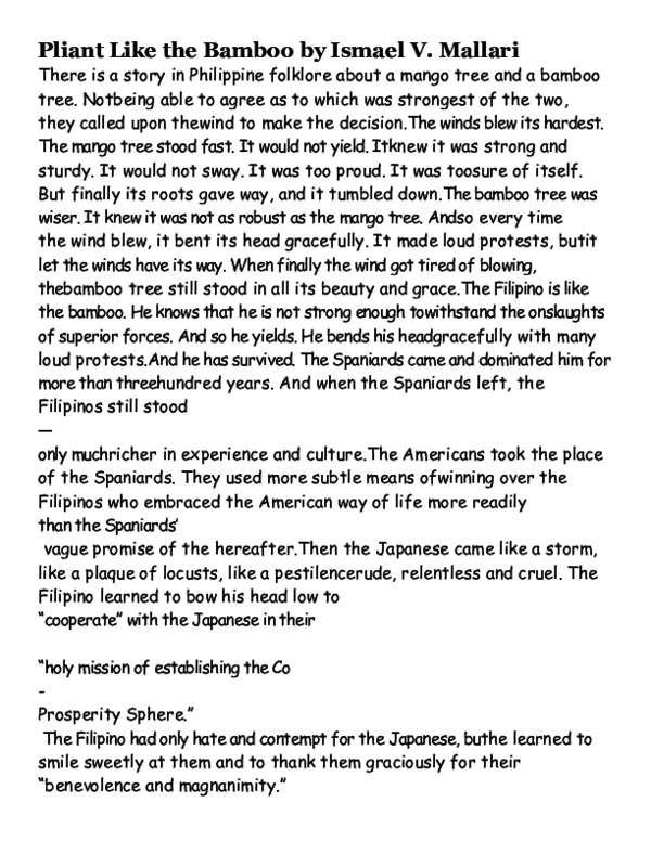 Pliant like a bamboo figure of speech image