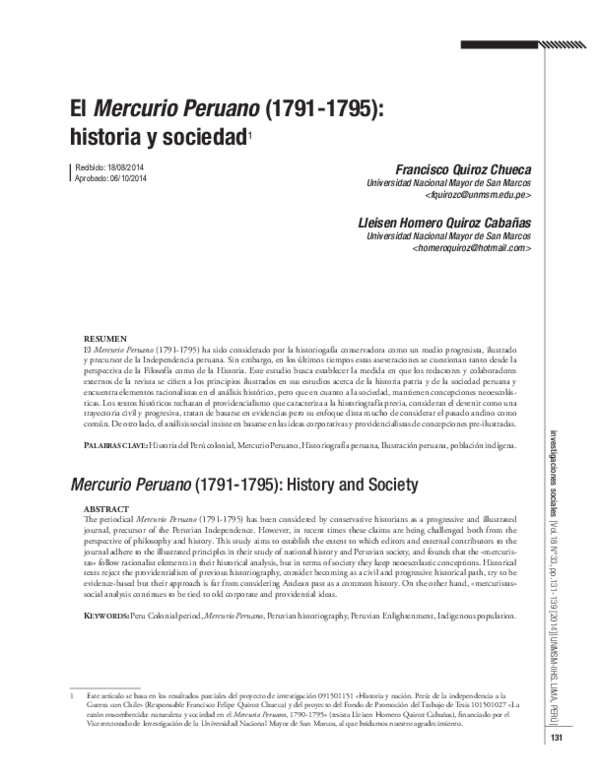 (PDF) MERCURIO PERUANO