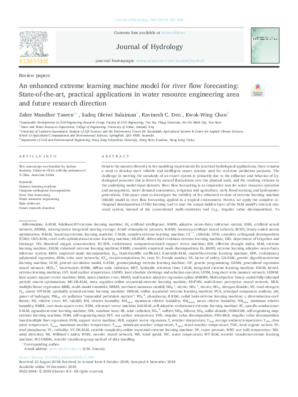 (PDF) An enhanced extreme learning machine model for river flow ...