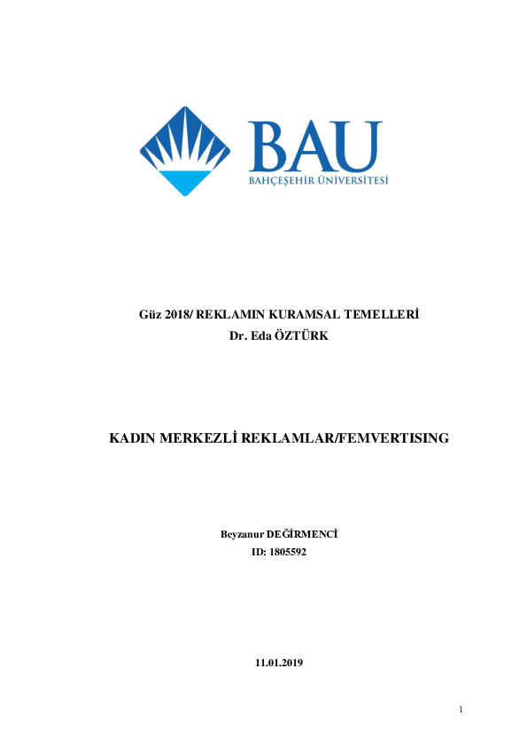 DOC FEMVERTISING Kadın Merkezli Reklamlar 