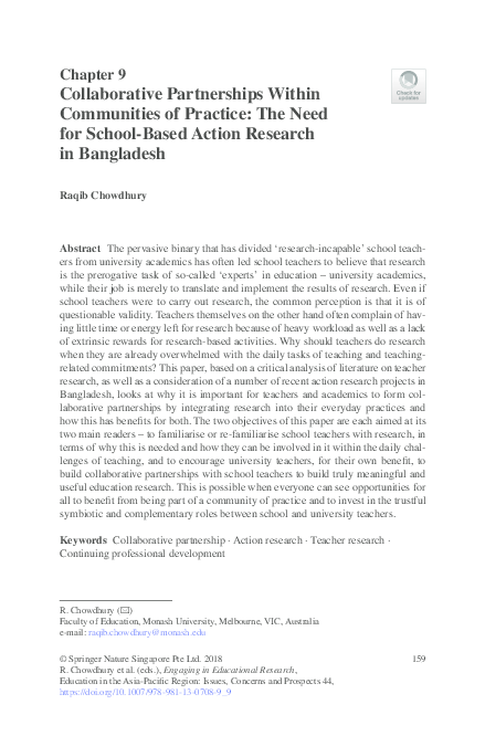 (PDF) Collaborative Partnerships Within Communities of Practice: The ...