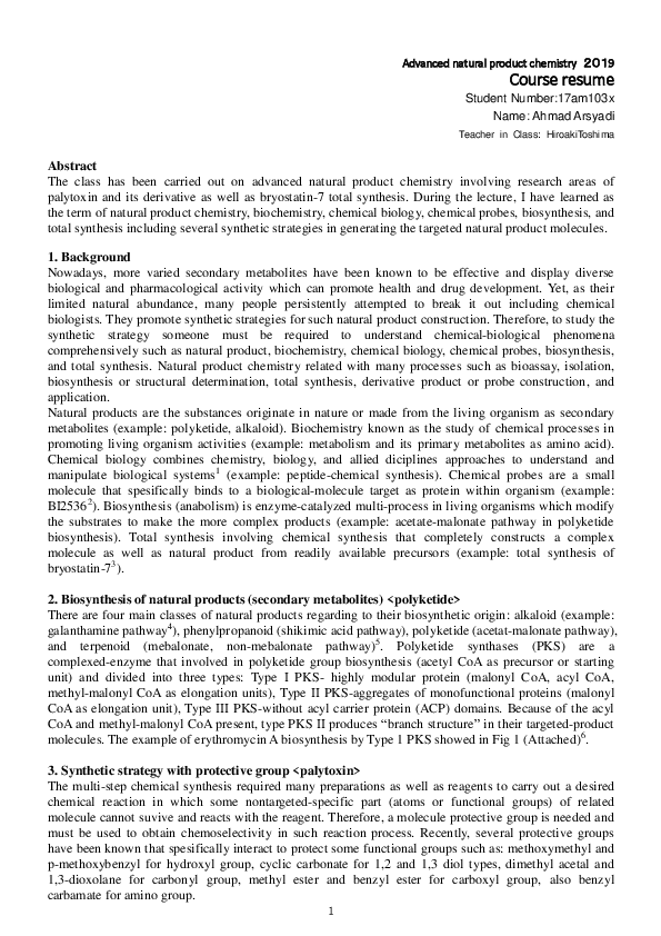 Synthesis example picture