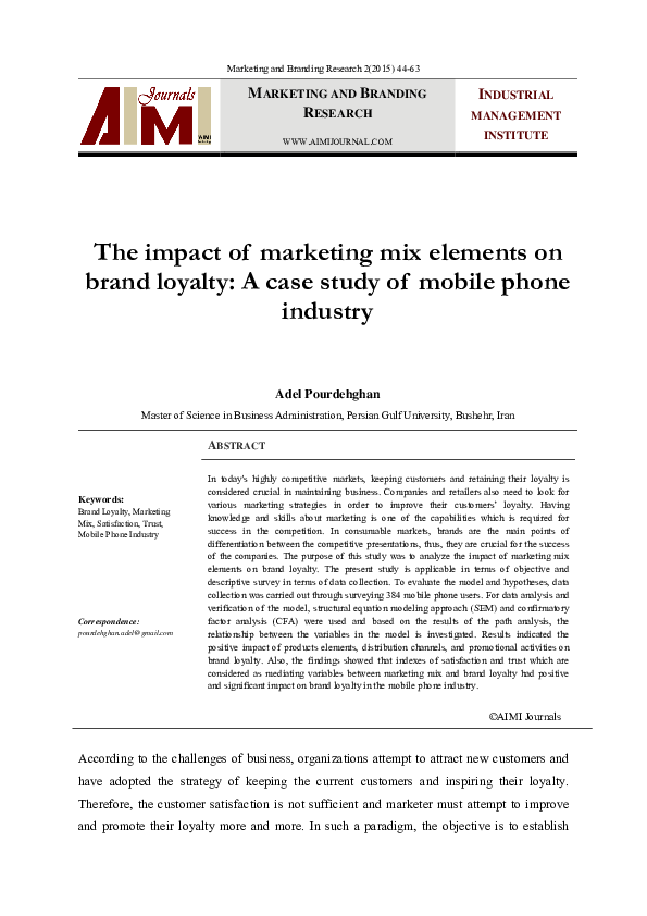 Case study on marketing mix pdf picture