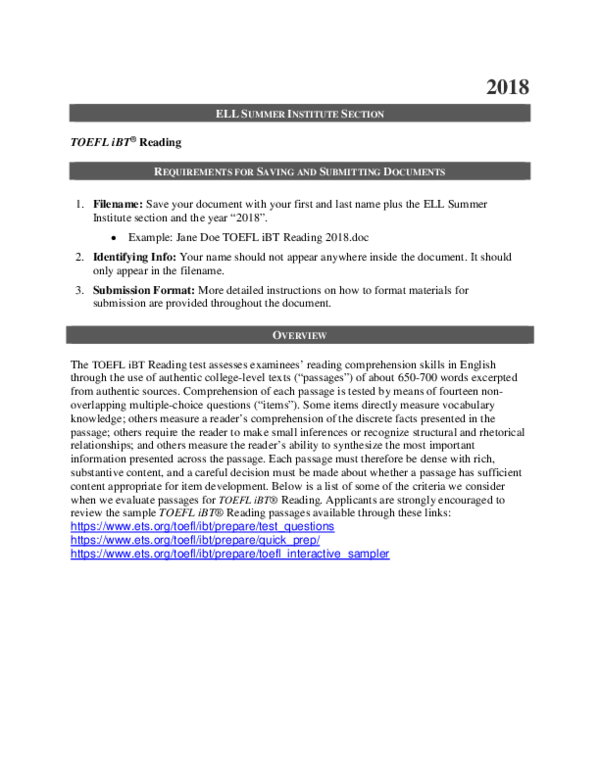 (PDF) Toefl ibt reading Fadli Ikram Academia.edu