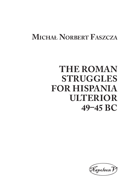 (PDF) The Roman struggles for Hispania Ulterior 4945 BC