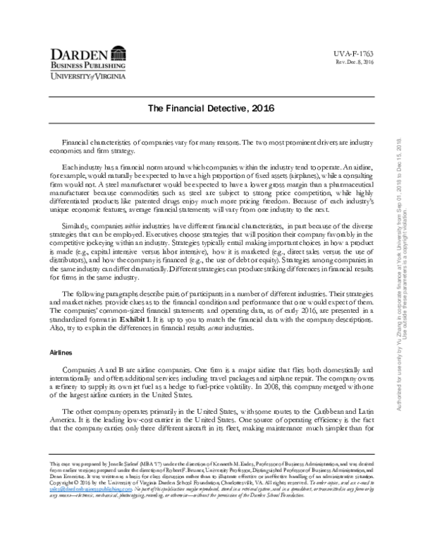 Financial detective essay image