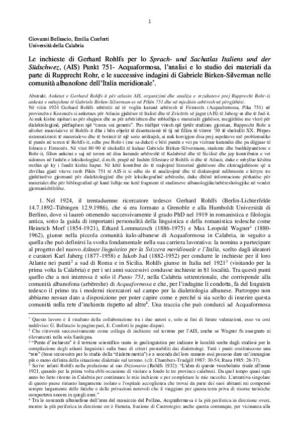 (PDF) 2018_LE INCHIESTE DI GERHARD ROHLFS PER LO 
