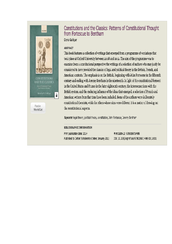(DOC) The General Will Constitution: Rousseau as a Constitutionalist