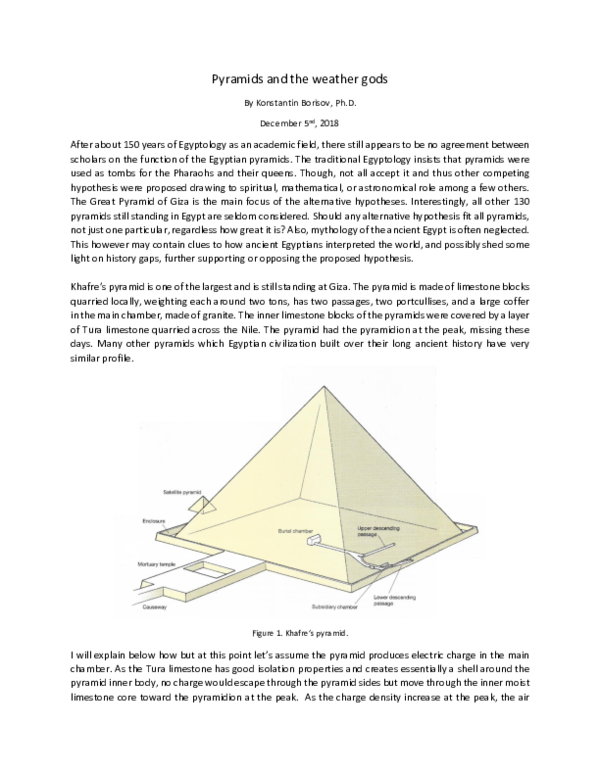 (PDF) What was the function of the Egyptian pyramids? Konstantin