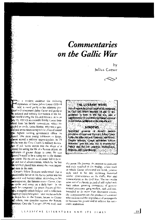 Gallic wars essay picture