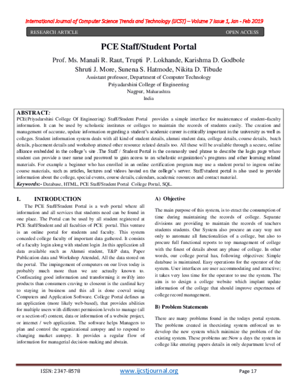 (PDF) [IJCST-V7I1P4]:Prof. Ms. Manali R. Raut, Trupti P. Lokhande ...