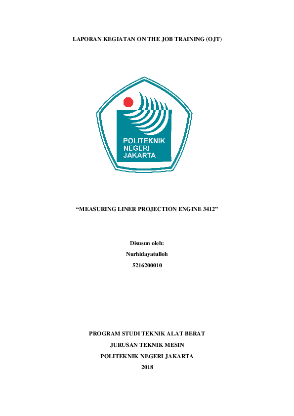 (PDF) pengukuran Liner Projection Engine 3412 caterpillar.pdf hidayat