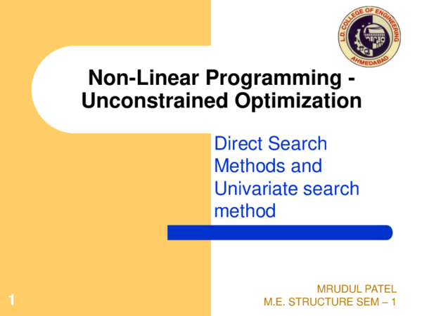 (PPT) Direct search methods